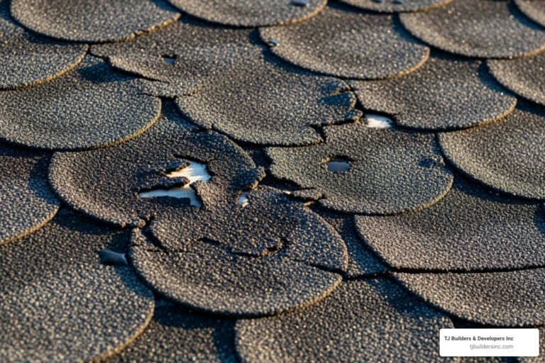 Hail damage roof