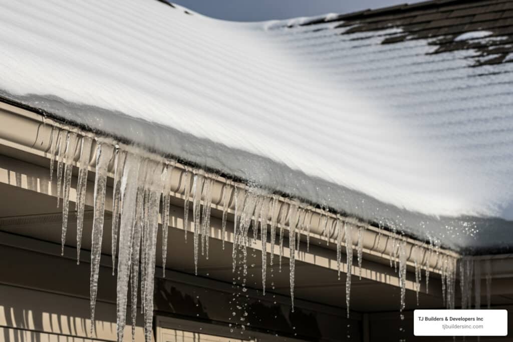 Ice dam removal