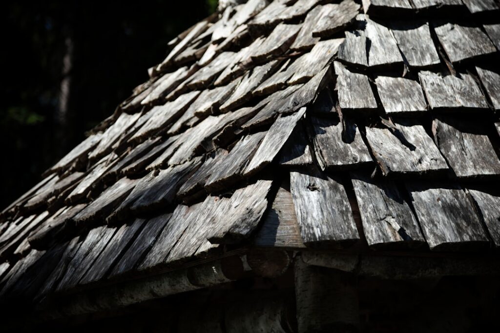 wood shingle roof