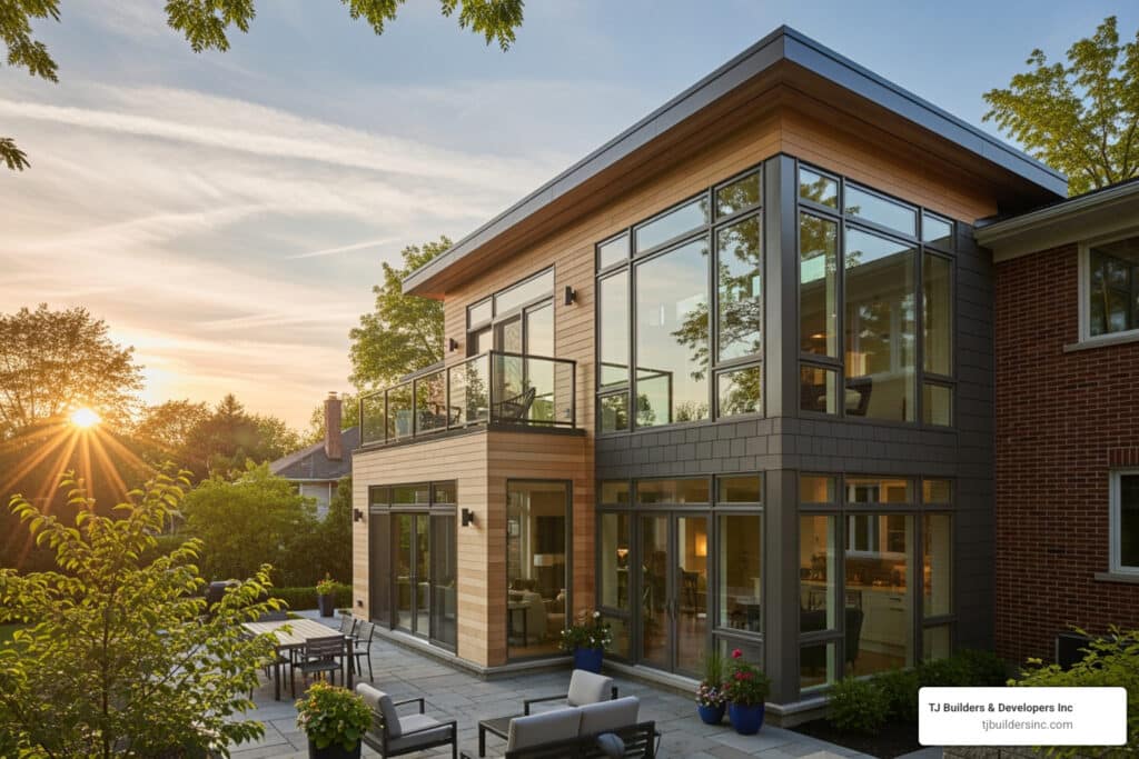 two story sunroom