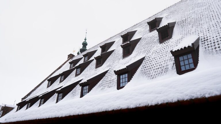 ice water shield on snowy roof