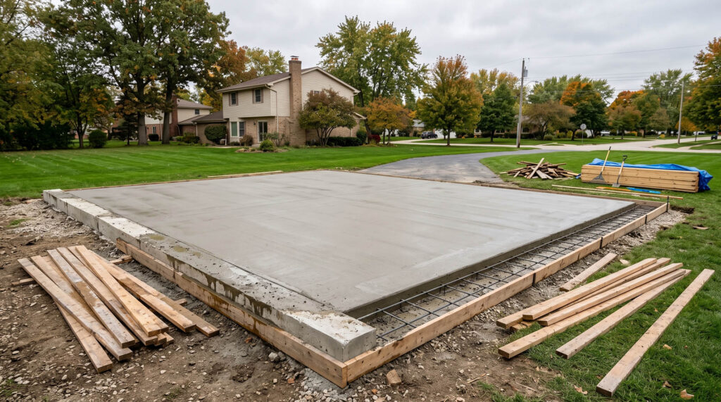 Custom garage building